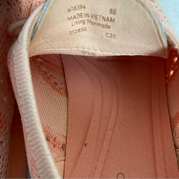 COLE HAAN Grand.OS Wingtip Oxford Stitchlite Misty Rose Peach Size 8B - Picture 9 of 10